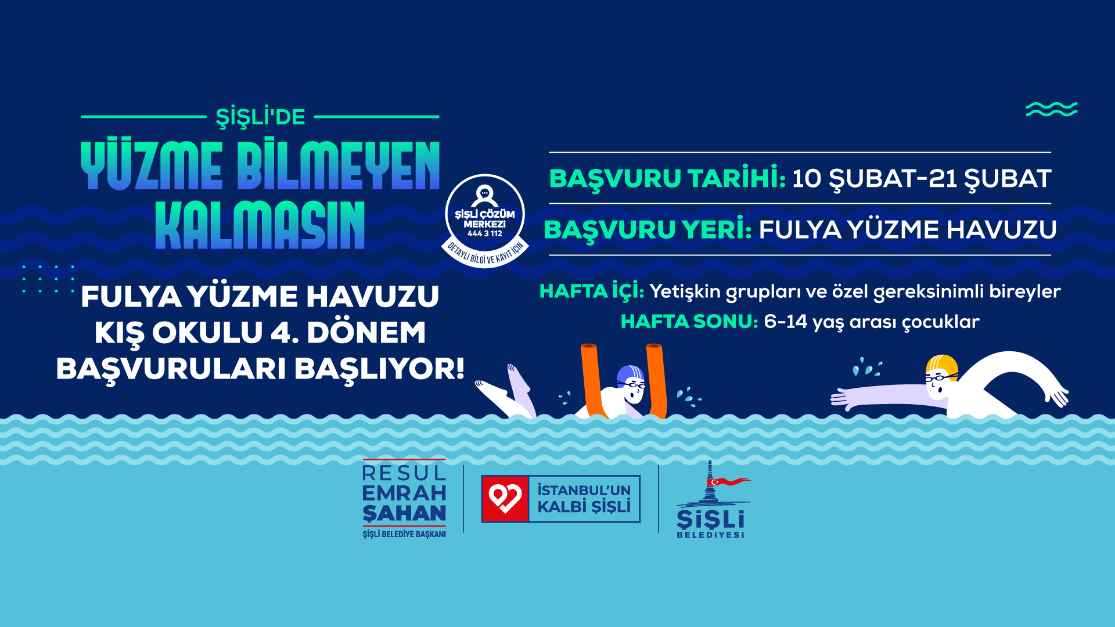 FULYA YÜZME HAVUZU KIŞ OKULU 4. DÖNEM BAŞVURULARI BAŞLADI